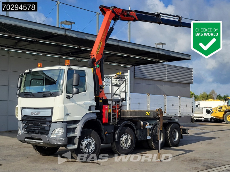 DAF CF 460 8X4 Palfinger PK18002 EH Crane tipper Retarder Big-Axle Steelsuspension Manual - Kipper, Autokran: das Bild 1 DAF CF 460 8X4 Palfinger PK18002 EH Crane tipper Retarder Big-Axle Steelsuspension Manual - Kipper, Autokran: das Bild 1