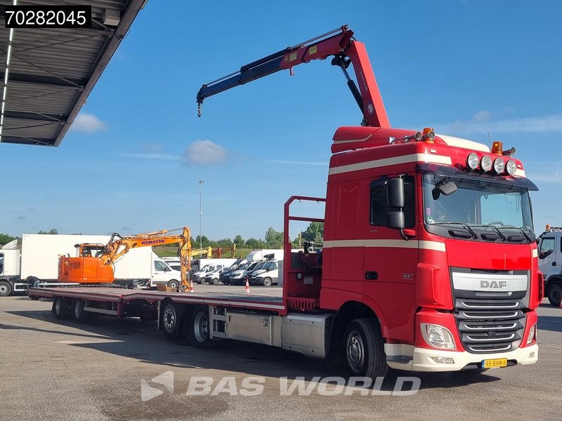 DAF XF 440 6X2 NL-Truck Transporter HMF 900-K2 Kran Winch Lift-Lenkachse Euro 6 - Pritsche LKW, Autokran: das Bild 5 DAF XF 440 6X2 NL-Truck Transporter HMF 900-K2 Kran Winch Lift-Lenkachse Euro 6 - Pritsche LKW, Autokran: das Bild 5