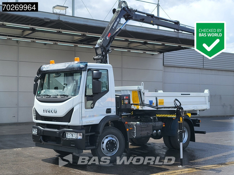 Iveco Eurocargo 160E280 4X2 NEW! Hiab XHIDUO092E-3 Kran Crane 6m3 3-way Tipper ACC - Kipper, Autokran: das Bild 1 Iveco Eurocargo 160E280 4X2 NEW! Hiab XHIDUO092E-3 Kran Crane 6m3 3-way Tipper ACC - Kipper, Autokran: das Bild 1
