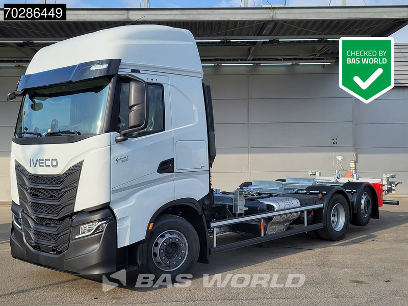 Iveco S-Way 500 6X2 NEW BDF! Lift+Steering Axle ACC Standklima Euro 6 - Containerwagen/ Wechselfahrgestell LKW: das Bild 1 Iveco S-Way 500 6X2 NEW BDF! Lift+Steering Axle ACC Standklima Euro 6 - Containerwagen/ Wechselfahrgestell LKW: das Bild 1