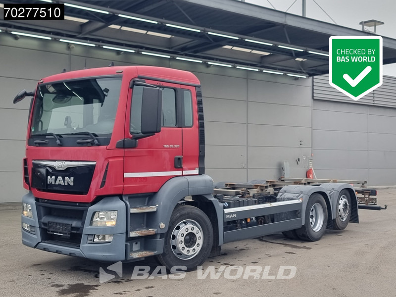 MAN TGS 26.320 6X2 BDF ADR Lift+lenkasche Automatic Euro 6 - Containerwagen/ Wechselfahrgestell LKW: das Bild 1 MAN TGS 26.320 6X2 BDF ADR Lift+lenkasche Automatic Euro 6 - Containerwagen/ Wechselfahrgestell LKW: das Bild 1