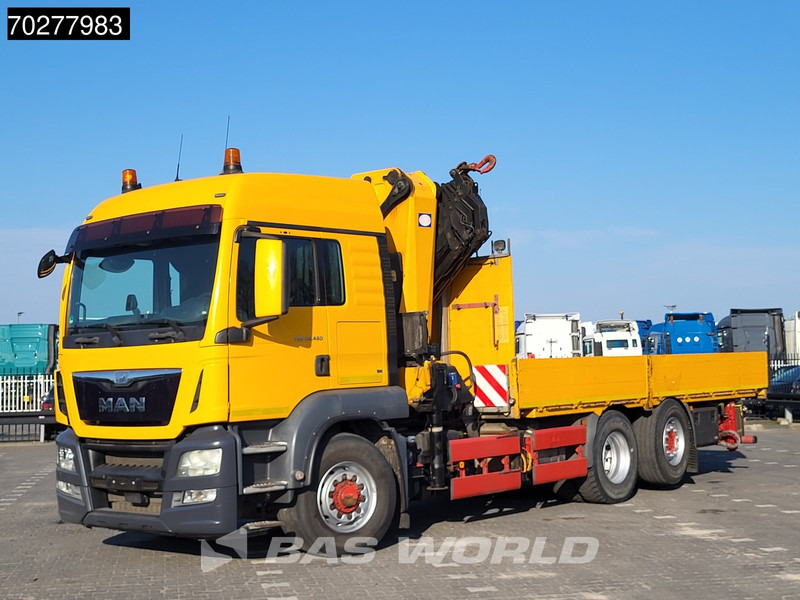 Pritsche LKW, Autokran MAN TGS 26.480 6X4 HMF 5020-K6 Crane Kran Hydrodrive Lift+Lenkachse Euro 6: das Bild 10