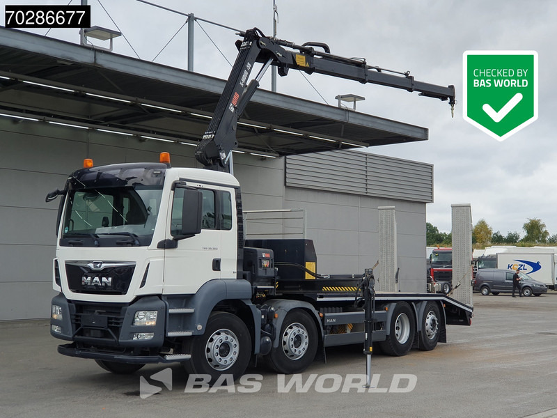 MAN TGS 35.360 8X2 HIAB X-Hiduo 158 BS-3 Crane Lift+lenkasche Machine transporter Euro 6 - Autotransporter LKW, Autokran: das Bild 1 MAN TGS 35.360 8X2 HIAB X-Hiduo 158 BS-3 Crane Lift+lenkasche Machine transporter Euro 6 - Autotransporter LKW, Autokran: das Bild 1