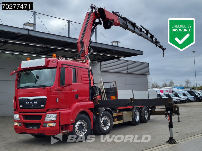 MAN TGS 35.480 8X4 Fassi F800BXP.28 Kran Crane Hydrodrive Lift-Lenkachse Euro 4 - Pritsche LKW, Autokran: das Bild 1 MAN TGS 35.480 8X4 Fassi F800BXP.28 Kran Crane Hydrodrive Lift-Lenkachse Euro 4 - Pritsche LKW, Autokran: das Bild 1