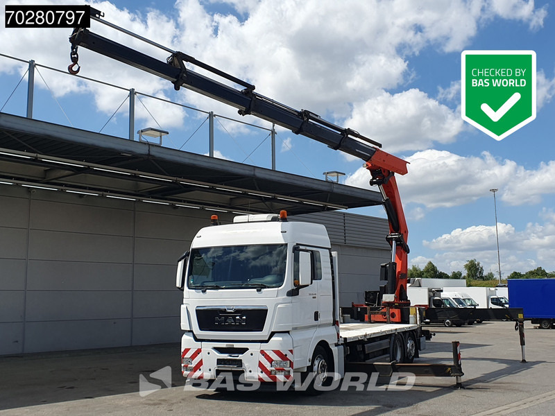 MAN TGX 26.440 6X2 Palfinger PK 53002 SH Kran Crane Steering Axle Automatic Euro 5 - Pritsche LKW, Autokran: das Bild 1 MAN TGX 26.440 6X2 Palfinger PK 53002 SH Kran Crane Steering Axle Automatic Euro 5 - Pritsche LKW, Autokran: das Bild 1