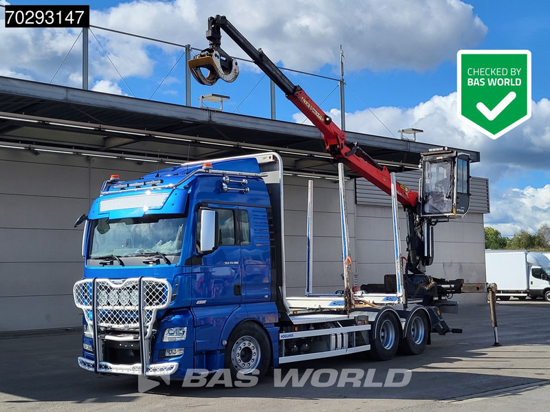 MAN TGX 33.580 TGX 6X4 Palfinger Epsilon Wood crane Holztransport Retarder Navi Xenon Euro 6 - Holztransporter, Autokran: das Bild 1 MAN TGX 33.580 TGX 6X4 Palfinger Epsilon Wood crane Holztransport Retarder Navi Xenon Euro 6 - Holztransporter, Autokran: das Bild 1