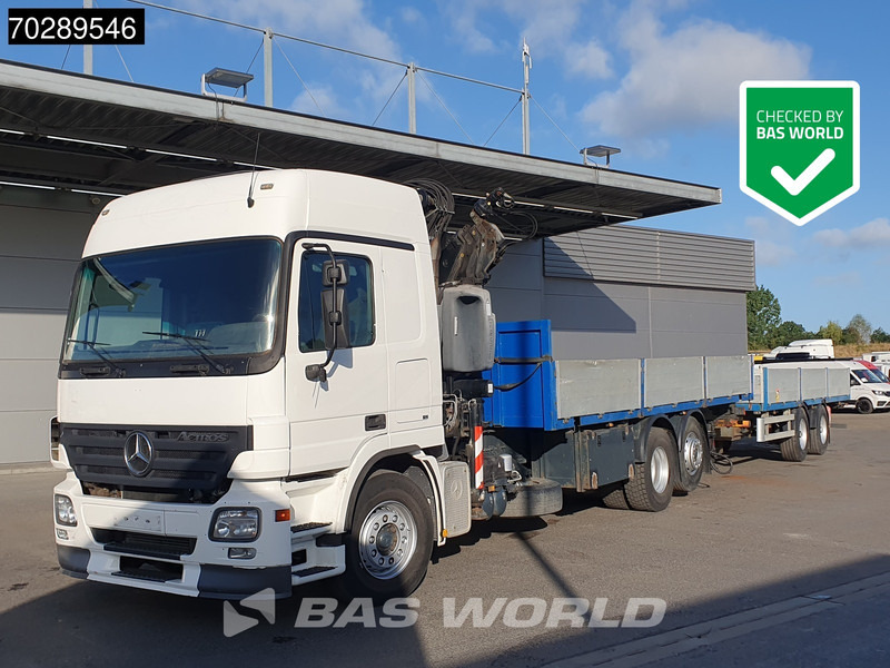 Mercedes-Benz Actros 2532 6X2 Truck + Trailer Fassi F330D3 Crane Kran 3-Pedals Euro 3 - Pritsche LKW, Autokran: das Bild 1 Mercedes-Benz Actros 2532 6X2 Truck + Trailer Fassi F330D3 Crane Kran 3-Pedals Euro 3 - Pritsche LKW, Autokran: das Bild 1