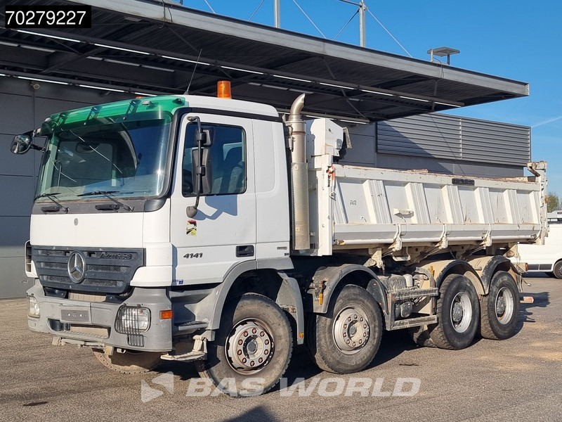Kipper Mercedes-Benz Actros 4141 8X4 12m3 Meiller 2-way tipper steelsuspension Euro 4: das Bild 10