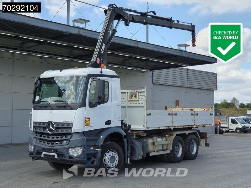 Mercedes-Benz Arocs 2636 Arocs 6X4 8m3 Forez Bennes Tipper HIAB 144 B-2 Hiduo Crane Steelsuspension Automatic Euro 6 - Kipper, Autokran: das Bild 1 Mercedes-Benz Arocs 2636 Arocs 6X4 8m3 Forez Bennes Tipper HIAB 144 B-2 Hiduo Crane Steelsuspension Automatic Euro 6 - Kipper, Autokran: das Bild 1