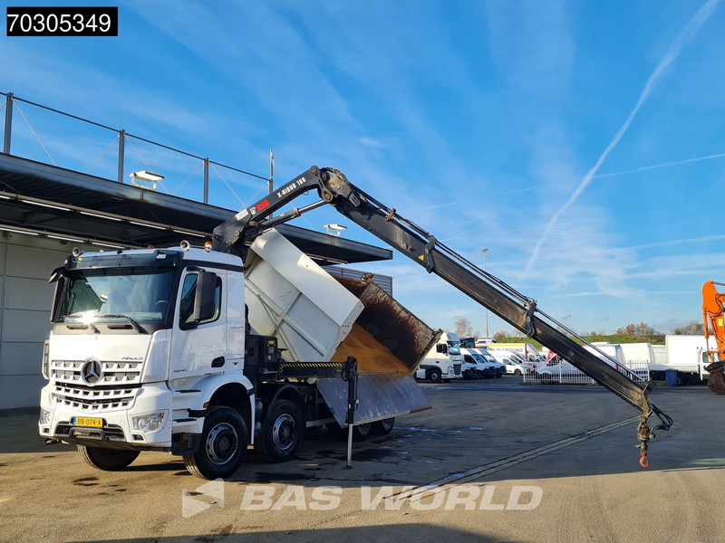 Mercedes-Benz Arocs 3240 8X4 HIAB X-HIDUO 188 E-2 Kran Crane 3-side tipper Big-Axle Euro 6 - Kipper, Autokran: das Bild 2 Mercedes-Benz Arocs 3240 8X4 HIAB X-HIDUO 188 E-2 Kran Crane 3-side tipper Big-Axle Euro 6 - Kipper, Autokran: das Bild 2