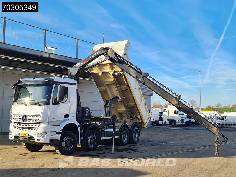 Mercedes-Benz Arocs 3240 8X4 HIAB X-HIDUO 188 E-2 Kran Crane 3-side tipper Big-Axle Euro 6 - Kipper, Autokran: das Bild 3 Mercedes-Benz Arocs 3240 8X4 HIAB X-HIDUO 188 E-2 Kran Crane 3-side tipper Big-Axle Euro 6 - Kipper, Autokran: das Bild 3