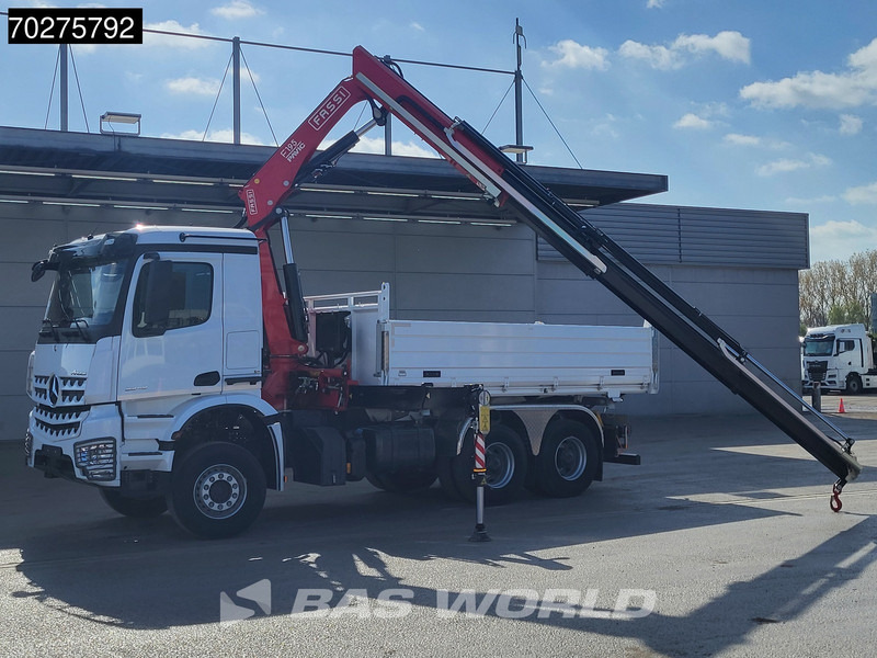 Mercedes-Benz Arocs 3348 6X4 Fasi F195A.2.24 Kran 3 sided tipper 9m3 Big-Axle Navi Euro 6 - Kipper, Autokran: das Bild 3 Mercedes-Benz Arocs 3348 6X4 Fasi F195A.2.24 Kran 3 sided tipper 9m3 Big-Axle Navi Euro 6 - Kipper, Autokran: das Bild 3