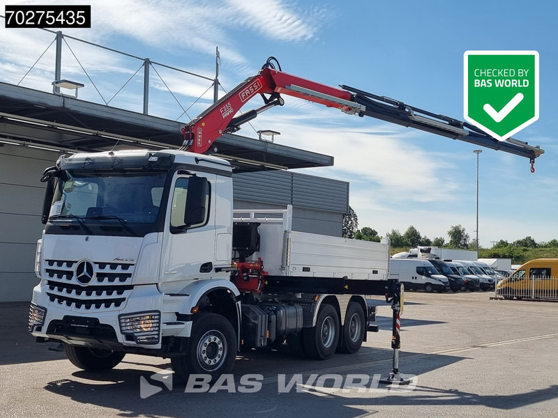 Mercedes-Benz Arocs 3348 6X4 Fassi F255A2.24 Kran Crane 9m3 3-Sided Tipper Big-Axle Euro 6 - Kipper, Autokran: das Bild 1 Mercedes-Benz Arocs 3348 6X4 Fassi F255A2.24 Kran Crane 9m3 3-Sided Tipper Big-Axle Euro 6 - Kipper, Autokran: das Bild 1