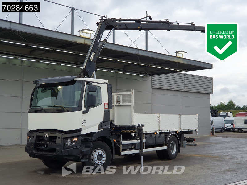 Renault C 380 4X2 HIAB 122 B-3 HIDUO Kran Crane Steelsuspension Big-Axle Euro 6 - Pritsche LKW, Autokran: das Bild 1 Renault C 380 4X2 HIAB 122 B-3 HIDUO Kran Crane Steelsuspension Big-Axle Euro 6 - Pritsche LKW, Autokran: das Bild 1