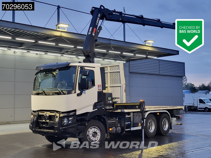 Renault C 430 6X4 HIAB 188 ES-3 X-HIDUO Crane Retarder Steelsuspension Big-Axle Euro 6 - Pritsche LKW, Autokran: das Bild 1 Renault C 430 6X4 HIAB 188 ES-3 X-HIDUO Crane Retarder Steelsuspension Big-Axle Euro 6 - Pritsche LKW, Autokran: das Bild 1