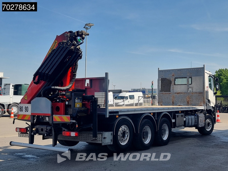 Pritsche LKW, Autokran Renault C 480 8X4 Palfinger 24.001 SLD5 Kran Crane Lift-Lenkachse Euro 6: das Bild 12