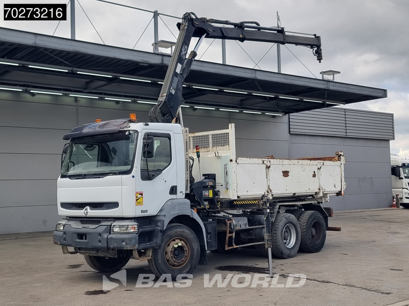 Renault Kerax 360 6X4 Hiab 144 B-2 Hiduo Kran Manual Big-Axle Steelsuspension Euro 3 - Kipper, Autokran: das Bild 1 Renault Kerax 360 6X4 Hiab 144 B-2 Hiduo Kran Manual Big-Axle Steelsuspension Euro 3 - Kipper, Autokran: das Bild 1