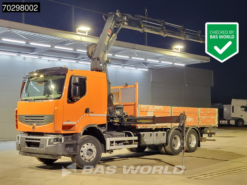 Renault Premium 430 Lander 6X4 211 EP-4 HIDUO Kran Crane Automatic Airco Euro 5 - Pritsche LKW, Autokran: das Bild 1 Renault Premium 430 Lander 6X4 211 EP-4 HIDUO Kran Crane Automatic Airco Euro 5 - Pritsche LKW, Autokran: das Bild 1