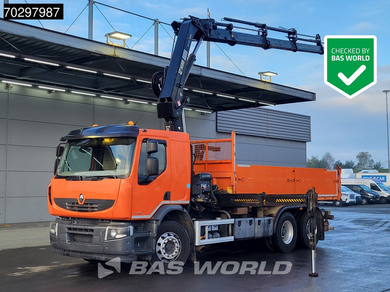 Renault Premium 430 Lander 6X4 HIAB 211 EP-4 Crane Kran Tipper Big-Axle Euro 5 - Kipper, Autokran: das Bild 1 Renault Premium 430 Lander 6X4 HIAB 211 EP-4 Crane Kran Tipper Big-Axle Euro 5 - Kipper, Autokran: das Bild 1
