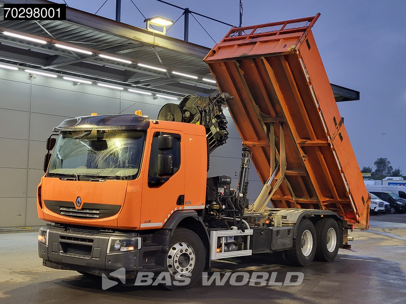 Renault Premium 430 Lander 6X4 HIAB 211 EP-4 Crane Tipper Big-Axle Automatic Euro 5 - Kipper, Autokran: das Bild 2 Renault Premium 430 Lander 6X4 HIAB 211 EP-4 Crane Tipper Big-Axle Automatic Euro 5 - Kipper, Autokran: das Bild 2