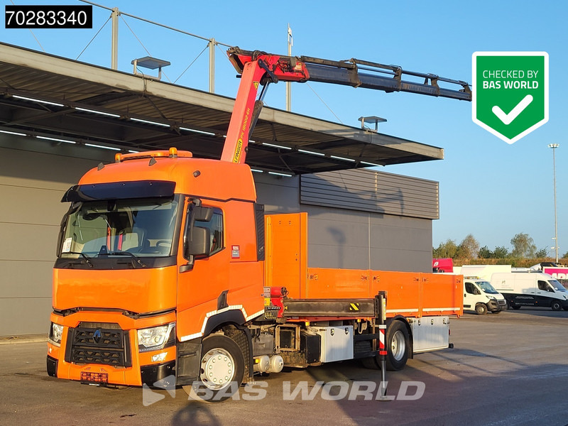 Renault T 380 4X2 Palfinger PK18002-EH Kran Crane Retarder Standklima Euro 6 - Pritsche LKW, Autokran: das Bild 1 Renault T 380 4X2 Palfinger PK18002-EH Kran Crane Retarder Standklima Euro 6 - Pritsche LKW, Autokran: das Bild 1
