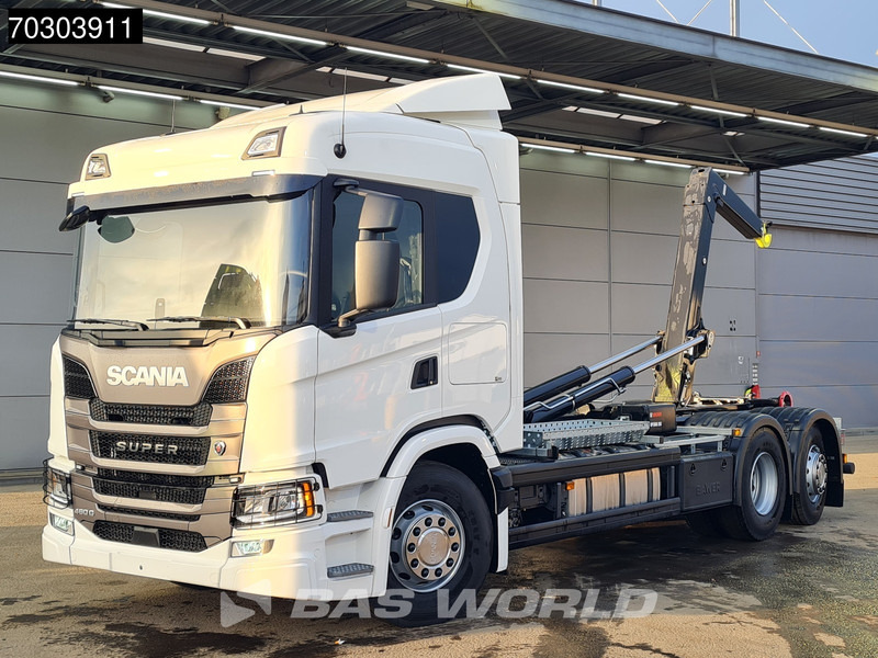 Scania G460 6X2 NEW! 20tons HIAB Containersystem Lift+Steering Axle Automatic Retarder Euro 6 - Abrollkipper: das Bild 3 Scania G460 6X2 NEW! 20tons HIAB Containersystem Lift+Steering Axle Automatic Retarder Euro 6 - Abrollkipper: das Bild 3