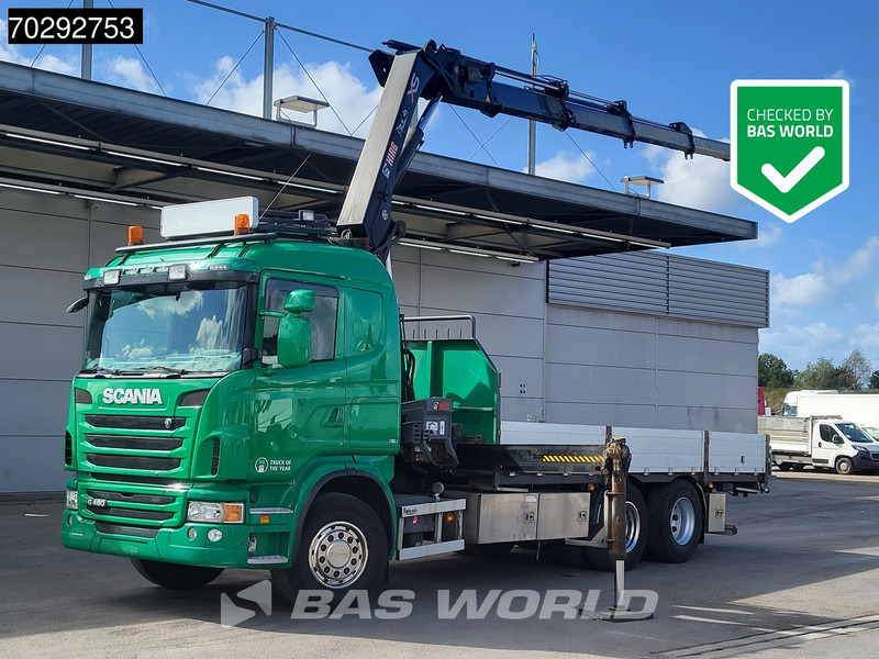 Scania G480 G 6X2 Hiab 244 EP-5 HIDUO Kran Crane Retarder Lift-Axle Euro 5 - Pritsche LKW, Autokran: das Bild 1 Scania G480 G 6X2 Hiab 244 EP-5 HIDUO Kran Crane Retarder Lift-Axle Euro 5 - Pritsche LKW, Autokran: das Bild 1