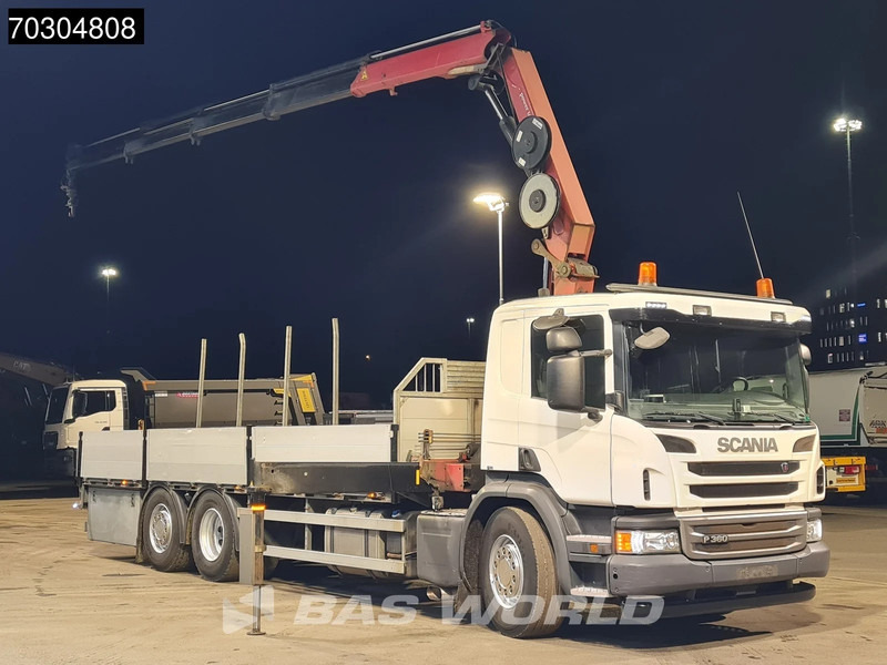 Scania P360 P 6X2 HMF 1820-K4 Kran Crane Lift+Steering Axle Air Suspension Euro 6 - Pritsche LKW, Autokran: das Bild 3 Scania P360 P 6X2 HMF 1820-K4 Kran Crane Lift+Steering Axle Air Suspension Euro 6 - Pritsche LKW, Autokran: das Bild 3