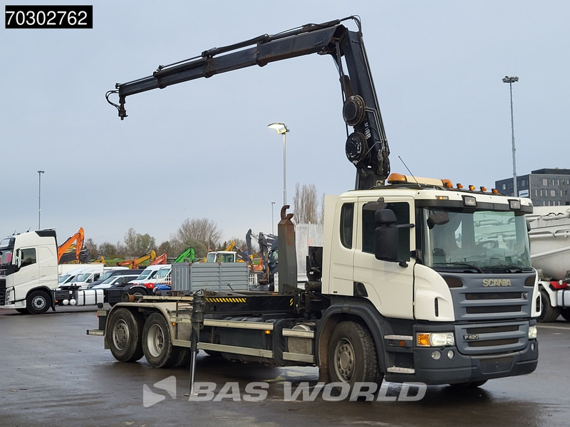 Scania P420 6X2 Hiab 166 ES-3 Hipro Crane Remote VDL 25tons hooklift Euro 5 - Abrollkipper, Autokran: das Bild 3 Scania P420 6X2 Hiab 166 ES-3 Hipro Crane Remote VDL 25tons hooklift Euro 5 - Abrollkipper, Autokran: das Bild 3