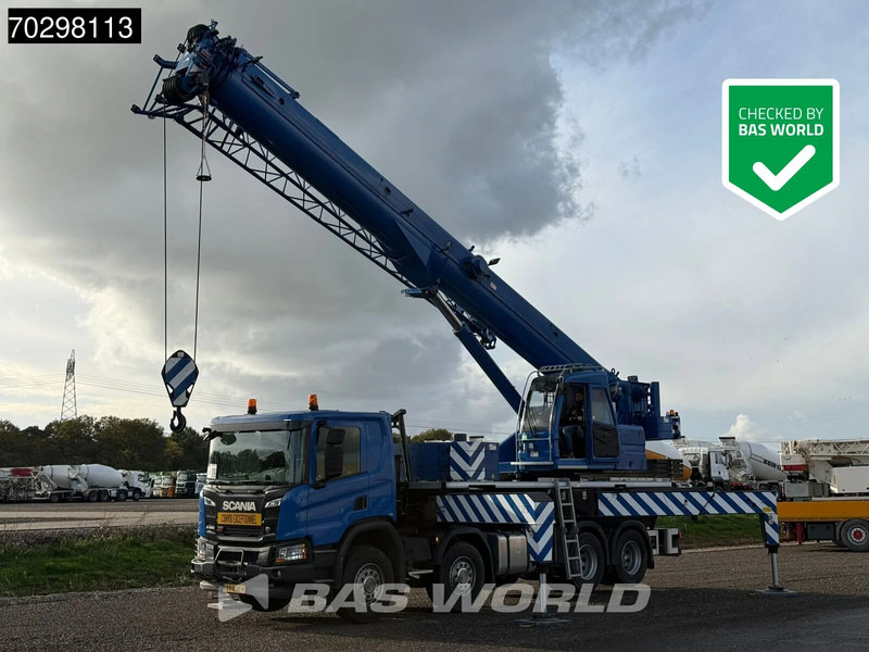 Scania P450 P 8X4 Palfinger/SANY SPC500E Telescopic Crane Retarder Navi Automatic Euro 6 - Autokran: das Bild 1 Scania P450 P 8X4 Palfinger/SANY SPC500E Telescopic Crane Retarder Navi Automatic Euro 6 - Autokran: das Bild 1