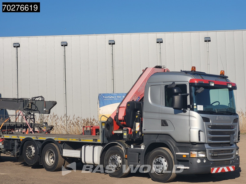 Scania R480 8X2 FASSI F660AXP.25 Manual Retarder Lift+Lenkachse Euro 5 - Pritsche LKW, Autokran: das Bild 3 Scania R480 8X2 FASSI F660AXP.25 Manual Retarder Lift+Lenkachse Euro 5 - Pritsche LKW, Autokran: das Bild 3