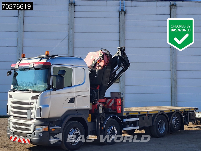 Scania R480 8X2 FASSI F660AXP.25 Manual Retarder Lift+Lenkachse Euro 5 - Pritsche LKW, Autokran: das Bild 1 Scania R480 8X2 FASSI F660AXP.25 Manual Retarder Lift+Lenkachse Euro 5 - Pritsche LKW, Autokran: das Bild 1