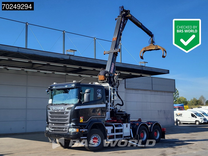 Scania R580 6X4 Holz Kran Diebolt D28 Full-Steel - Holztransporter, Autokran: das Bild 1 Scania R580 6X4 Holz Kran Diebolt D28 Full-Steel - Holztransporter, Autokran: das Bild 1