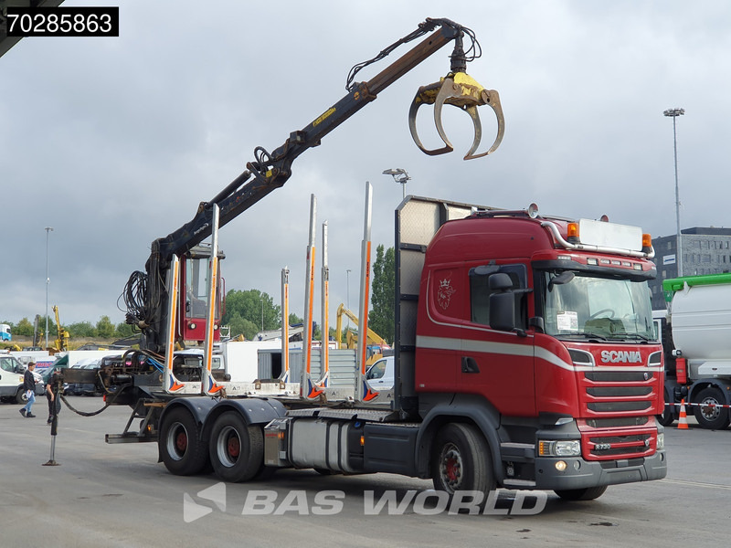 Scania R730 R 6X4 HIAB F108S 79 Crane Retarder Xenon BigAxle Loglift Automatic ACC Euro 6 - Holztransporter, Autokran: das Bild 3 Scania R730 R 6X4 HIAB F108S 79 Crane Retarder Xenon BigAxle Loglift Automatic ACC Euro 6 - Holztransporter, Autokran: das Bild 3