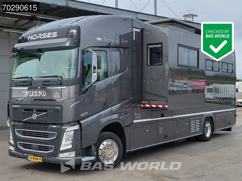 Volvo FH 420 FH 4X2 NL-Truck STX Horse truck + Living 4 Horses Navi ACC Euro 6 - Pferdetransporter: das Bild 1 Volvo FH 420 FH 4X2 NL-Truck STX Horse truck + Living 4 Horses Navi ACC Euro 6 - Pferdetransporter: das Bild 1