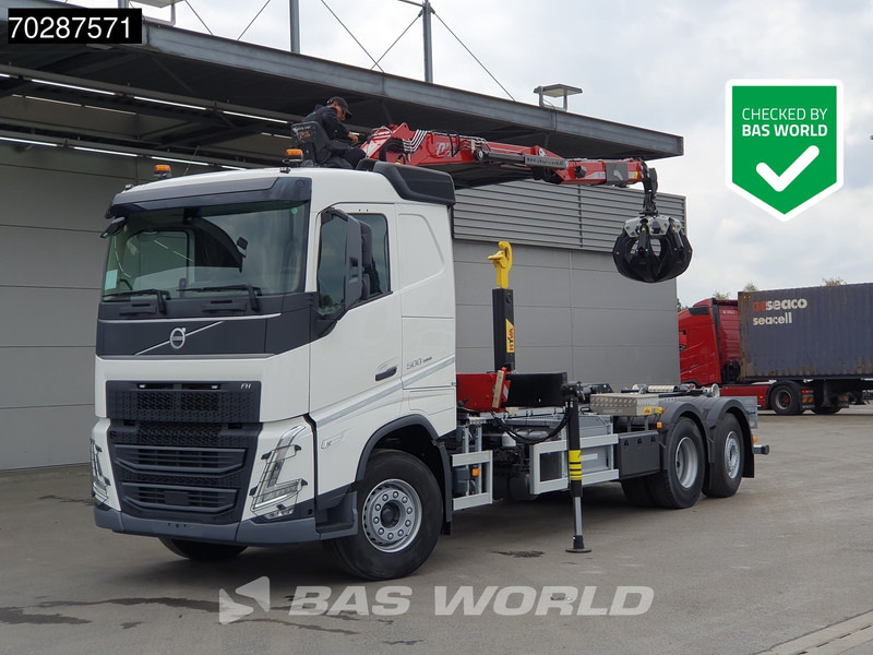 Volvo FH 500 6X2 Penz Crane 15Z9.50R HYVA 20-57-S Hooklift Lift+steering Automatic Euro 6 - Abrollkipper, Autokran: das Bild 3 Volvo FH 500 6X2 Penz Crane 15Z9.50R HYVA 20-57-S Hooklift Lift+steering Automatic Euro 6 - Abrollkipper, Autokran: das Bild 3