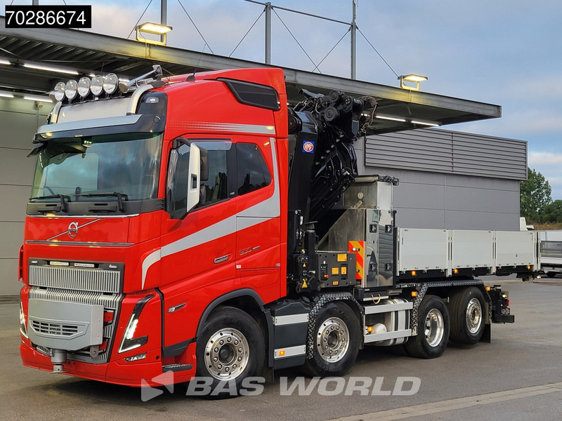 Volvo FH16 650 FH16 8X2 HMF 7020K-RCS Crane + Fly-Jib Lift+Steering-Axle Navi LED ACC Euro 6 - Pritsche LKW, Autokran: das Bild 5 Volvo FH16 650 FH16 8X2 HMF 7020K-RCS Crane + Fly-Jib Lift+Steering-Axle Navi LED ACC Euro 6 - Pritsche LKW, Autokran: das Bild 5