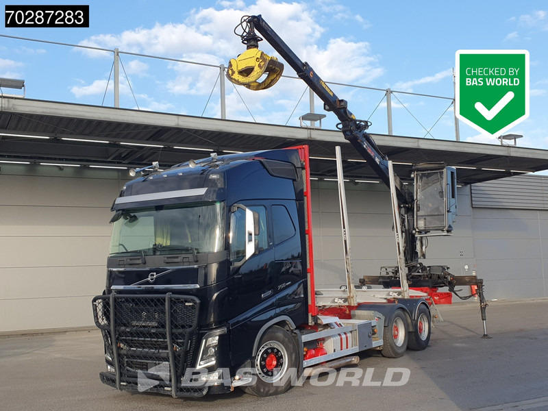 Volvo FH16 750 FH16 6X4 HIAB E96S 79 Crane Retarder Dynamic-Steering Euro 6 - Holztransporter, Autokran: das Bild 1 Volvo FH16 750 FH16 6X4 HIAB E96S 79 Crane Retarder Dynamic-Steering Euro 6 - Holztransporter, Autokran: das Bild 1