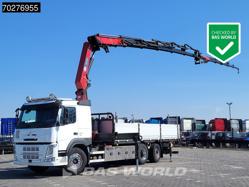 Volvo FM 450 6X2 HMF 3220 Crane Kran Lift-Lenkachse VEB+ Euro 6 - Pritsche LKW, Autokran: das Bild 1 Volvo FM 450 6X2 HMF 3220 Crane Kran Lift-Lenkachse VEB+ Euro 6 - Pritsche LKW, Autokran: das Bild 1