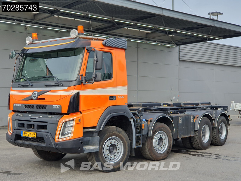 Seil Abrollkipper Volvo FMX 500 FMX 8X4 NL-Truck 28tons SAWO 3-Side cable lift Steelsuspension Retarder Automatic Euro 6: das Bild 10