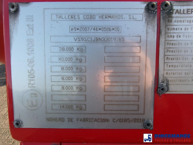Tankauflieger COBO Bitumen tank inox 34 m3 / 1 comp: das Bild 11 Tankauflieger COBO Bitumen tank inox 34 m3 / 1 comp: das Bild 11