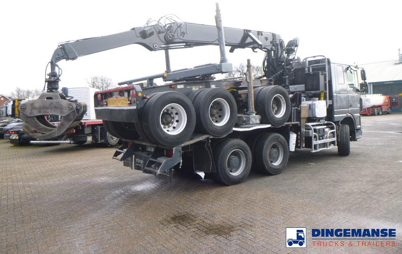 DAF XF 105.510 6x4 + Loglift F281S83 crane / timber truck + dolly - Autokran: das Bild 4 DAF XF 105.510 6x4 + Loglift F281S83 crane / timber truck + dolly - Autokran: das Bild 4