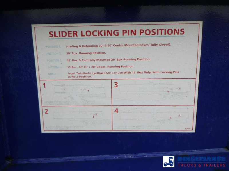 Container/ Wechselfahrgestell Auflieger Dennison 3-axle container trailer 20-30-40-45 ft: das Bild 9 Container/ Wechselfahrgestell Auflieger Dennison 3-axle container trailer 20-30-40-45 ft: das Bild 9