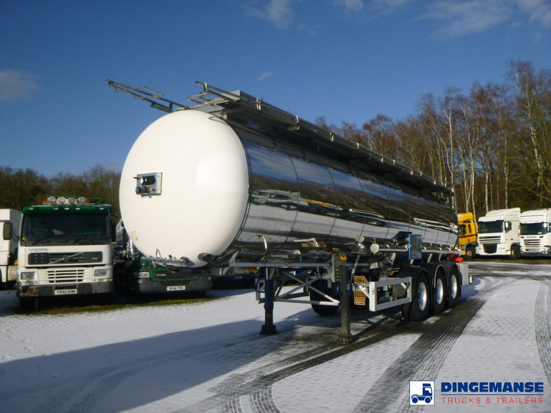 Feldbinder Chemical tank inox L4BH 30 m3 / 1 comp + pump - Tankauflieger: das Bild 1 Feldbinder Chemical tank inox L4BH 30 m3 / 1 comp + pump - Tankauflieger: das Bild 1