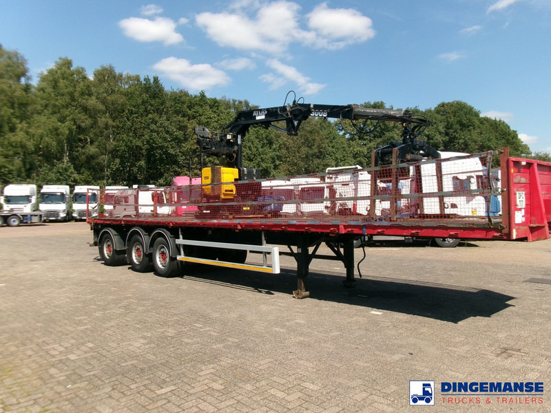 Fruehauf 3-axle platform trailer + Atlas 3008 crane - Pritsche LKW, Autokran: das Bild 2 Fruehauf 3-axle platform trailer + Atlas 3008 crane - Pritsche LKW, Autokran: das Bild 2