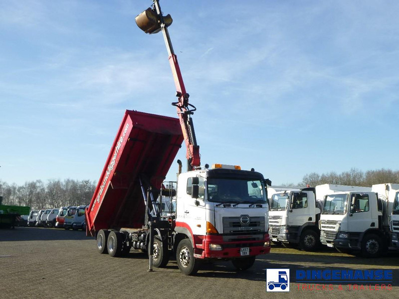 Hino FY1EUKA 8x4 tipper RHD + Palfinger E120L + grapple - Autokran: das Bild 2 Hino FY1EUKA 8x4 tipper RHD + Palfinger E120L + grapple - Autokran: das Bild 2