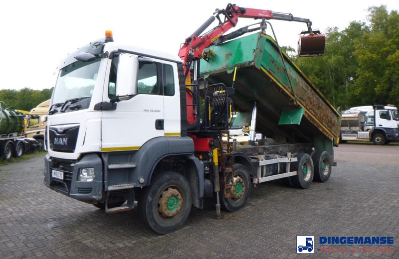 MAN TGS 35.400 8X4 RHD tipper + Palfinger Epsilon M125L - Autokran: das Bild 1 MAN TGS 35.400 8X4 RHD tipper + Palfinger Epsilon M125L - Autokran: das Bild 1