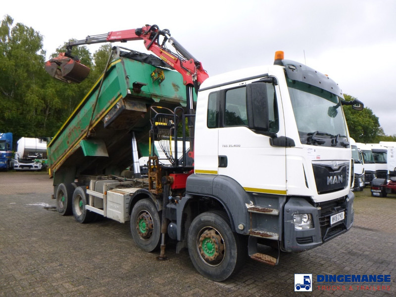 MAN TGS 35.400 8X4 RHD tipper + Palfinger Epsilon M125L - Autokran: das Bild 2 MAN TGS 35.400 8X4 RHD tipper + Palfinger Epsilon M125L - Autokran: das Bild 2