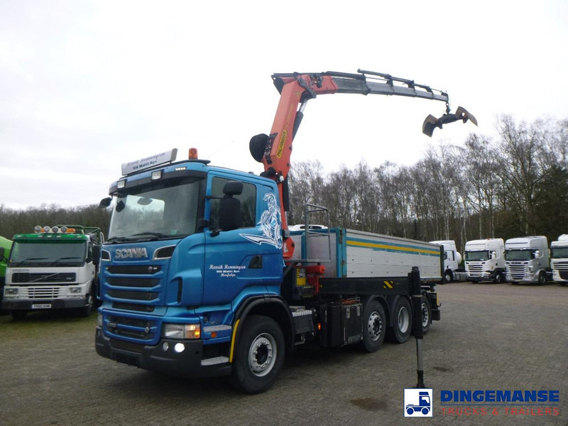 Scania R 500 8X2 tipper + Palfinger PK27001 EHD - Autokran: das Bild 1 Scania R 500 8X2 tipper + Palfinger PK27001 EHD - Autokran: das Bild 1