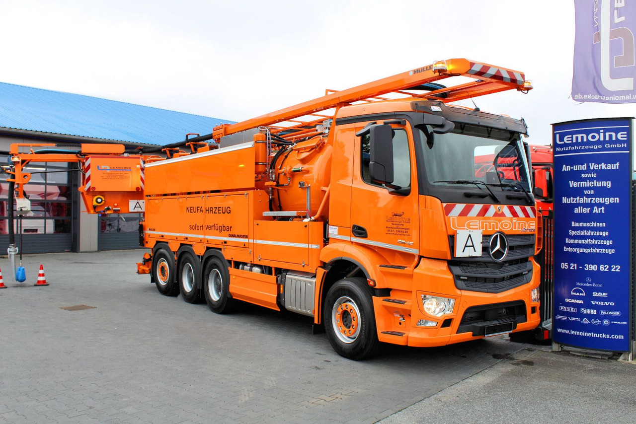 Mercedes-Benz Arocs 3551 8x4 Müller 16mCanalmaster F160EWA WRG - Saug-/ Spülfahrzeug: das Bild 1 Mercedes-Benz Arocs 3551 8x4 Müller 16mCanalmaster F160EWA WRG - Saug-/ Spülfahrzeug: das Bild 1